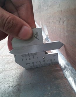 Fillet weld foot height check