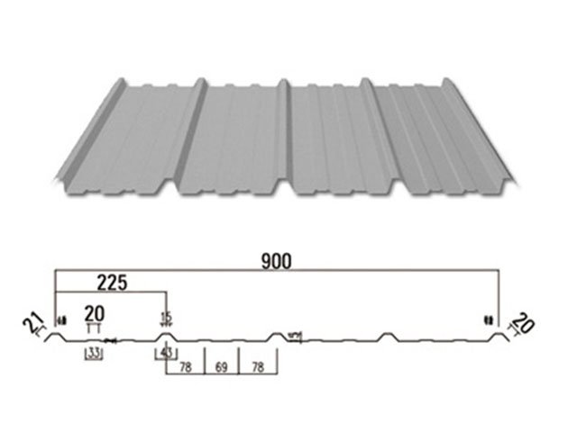Wall cladding system corrugated steel sheets 