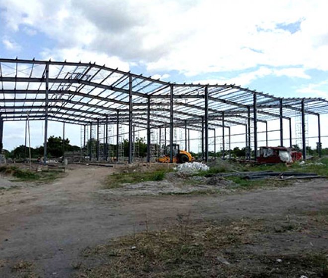 Philippines multi span steel structure warehouse